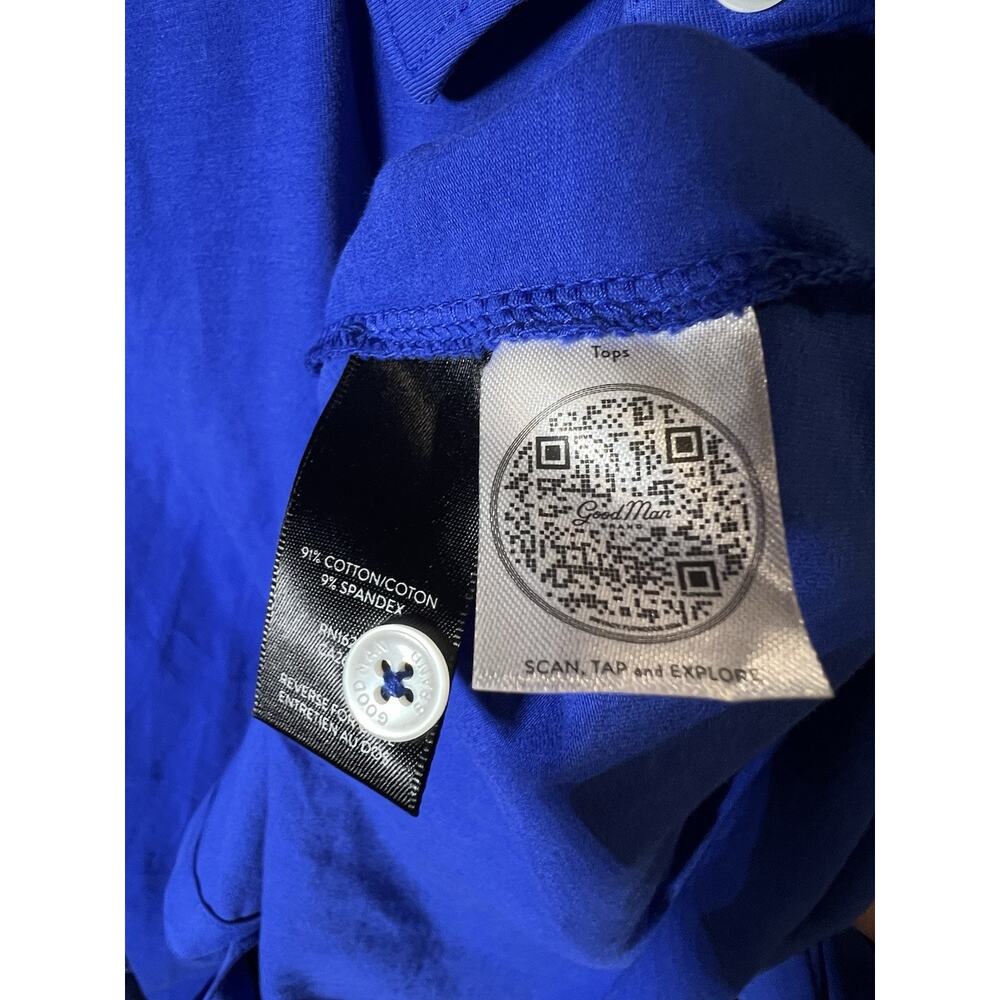 Good Man Brand On-Point Long Sleeve Button-Up Shirt Blue Men's Size L NWT - Picture 4 of 4